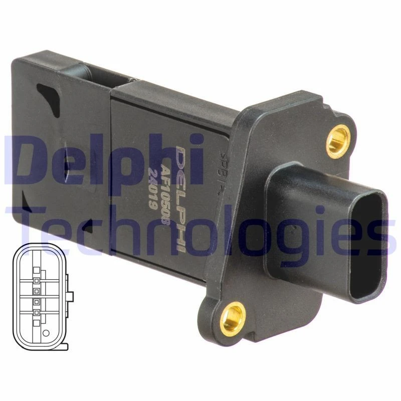 Image of DELPHI Mass air flow sensor DELPHI AF10508-12B1