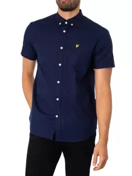 image of Short Sleeved Light Weight Slub Oxford Shirt