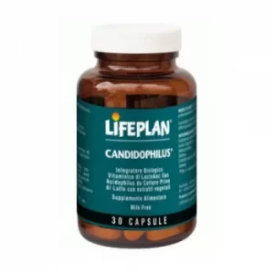 image of Lifeplan Candidophilus Gluten Free Equilibrium of the Intestinal Flora 30 Capsules