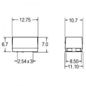 image of RECOM R1S 0512 R1S 0512 1 W DCDC Converter R1S 0512 5 Vdc 12 Vdc 84 mA 1 W