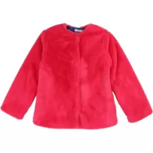 Image of Billieblush Girls Red fur jacket - Red