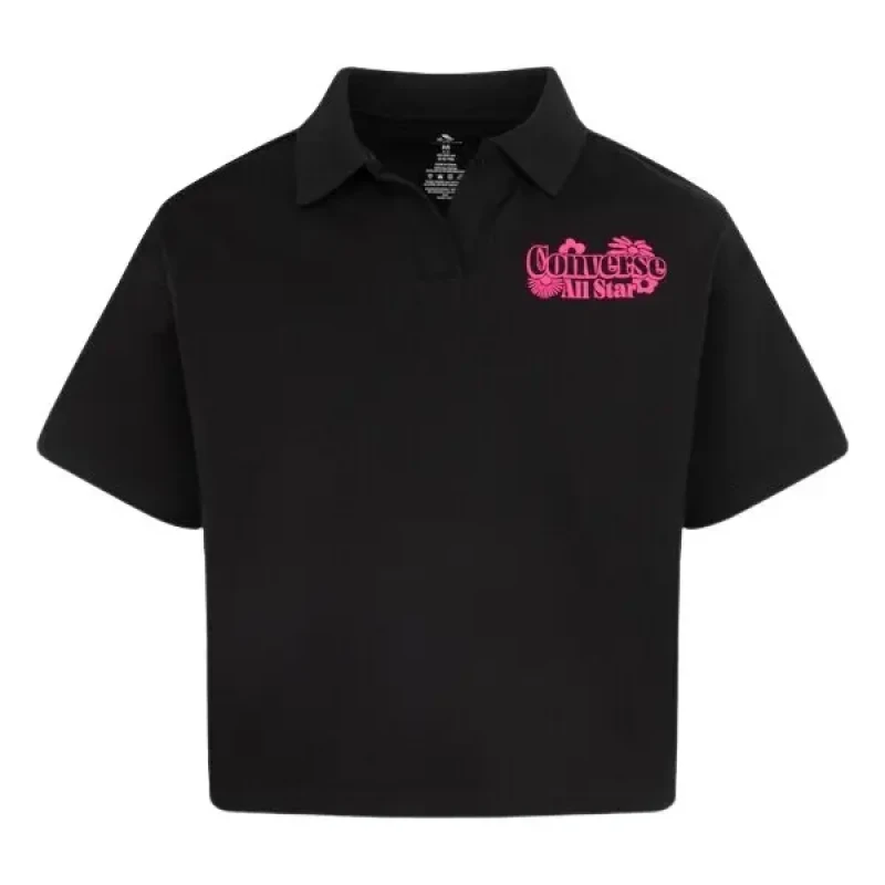 Image of Converse Girl's Polo shirt Converse Boxy Bleu Female 10/12 ans