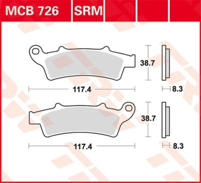 Image of TRW Lucas Brake pad MCB726