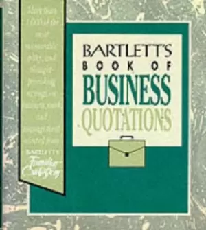 Image of Bartletts book of business quotations by John Bartlett