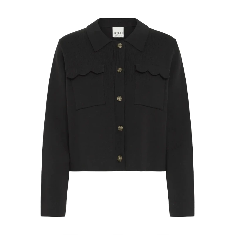 Image of Ichi Womens cardigan Ichi Ketty Noir Female S
