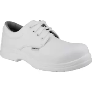 Amblers Safety FS511 Metal-Free Water-Resistant Lace Up Safety Shoe White Size 10