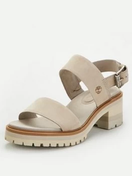 image of Timberland Violet Marsh 2 Band Chunky Heeled Sandal - Taupe