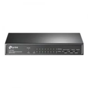 image of TP LINK TL-SF1009P Switch - Unmanaged - 8x 10/100 (PoE+) + 1x 10/100 PoE+ (65 W)