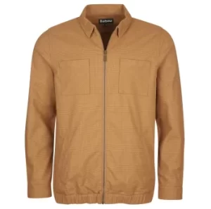 Image of Barbour Mens Clipson Overshirt Sandstone XXL