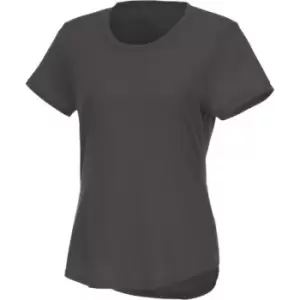 Image of Elevate Womens/Ladies Jade Short Sleeve Recycled T-Shirt (L) (Storm Grey)