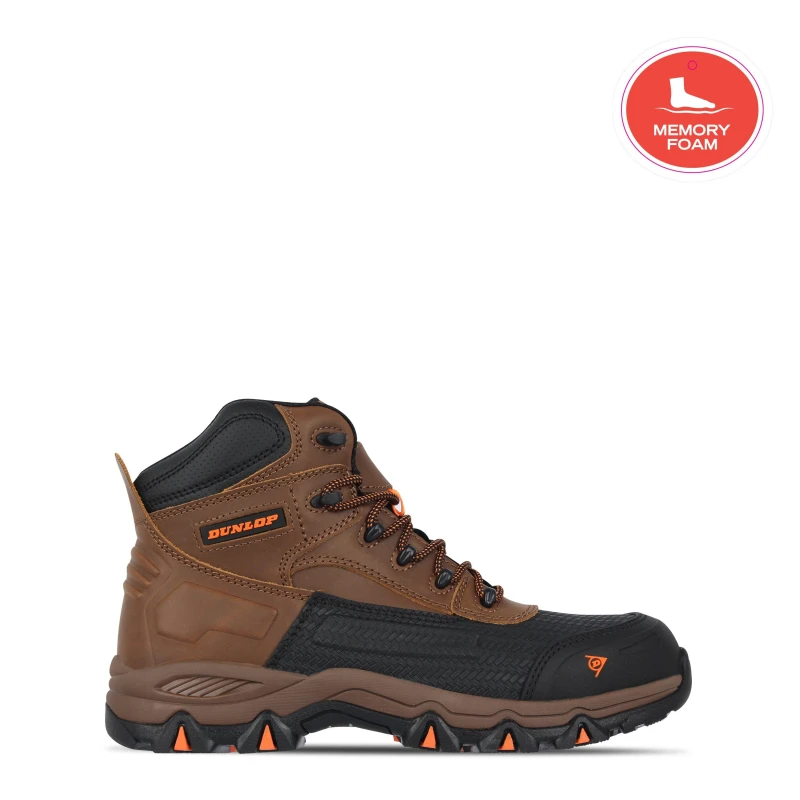 Image of Dunlop Tulsa Safety Boots - Brown Brown 7