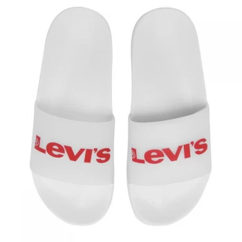 Image of Levis Levis Sportswear Sliders - White 0061