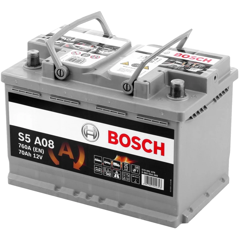 Image of Bosch 0 092 S5A 080 Starter battery Battery Capacity: 70Ah Starter Battery (1)