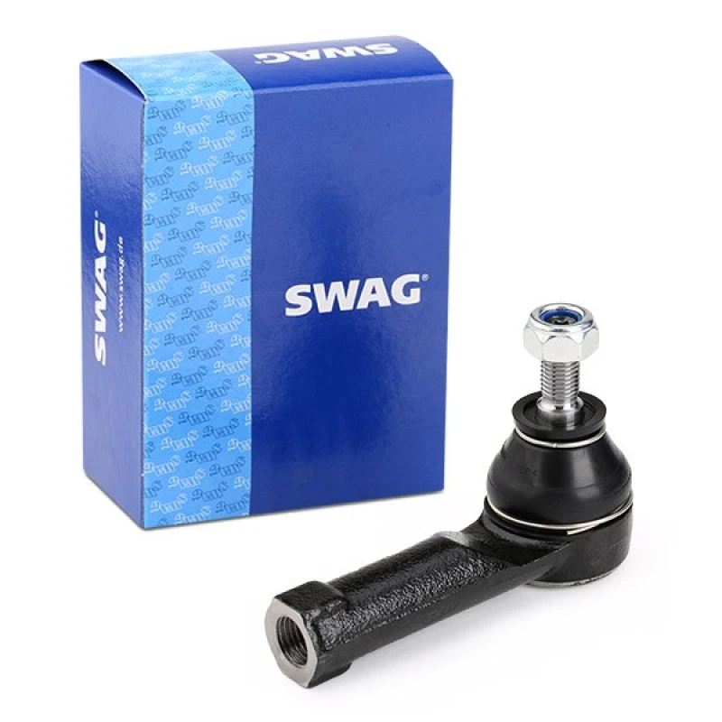 Image of SWAG 60 91 9605 Track rod end Front Axle Left, with lock nut Tie Rod End (914)