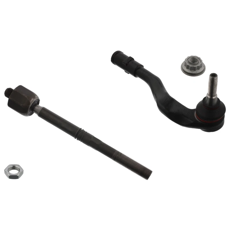 Image of FEBI BILSTEIN 43796 Tie Rod Front Axle Right, with lock nut Rod Assembly (284)