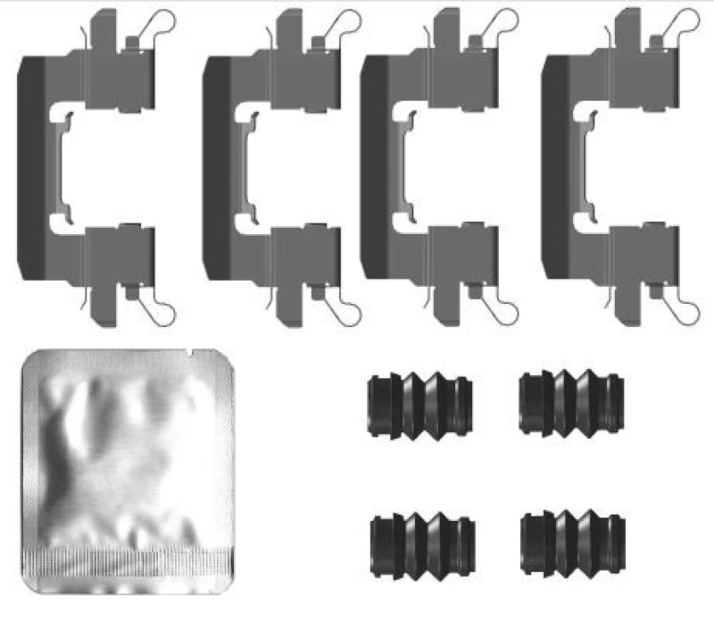 Image of Brake pad fitting kit TEXTAR 82554700