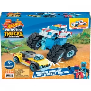 image of Mega Bloks Hot Wheels Construx Rodger Dodger And Racing