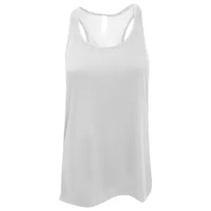 image of Bella Ladies/Womens Flowy Racerback Tank Top (M) (White)