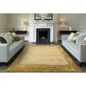 Image of Athera AT05 Gold Border 160cm x 230cm Rectangle - Yellow