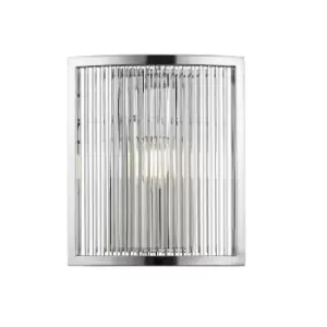 Image of Sergio Flush Wall Lamp, Steel, 1x E14