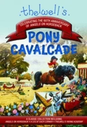 Image of thelwells pony cavalcade angels on horseback a leg in each corner riding a
