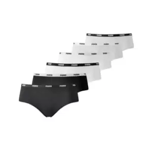 image of Puma 6 Pack Hipster Briefs Ladies - Multi