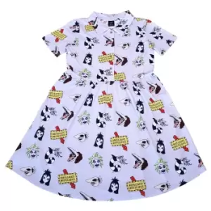 image of Cakeworthy Beetlejuice Button Up Dress - L