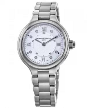 image of Frederique Constant Horological Silver Dial Steel Womens Watch FC-281WHD3ER6B FC-281WHD3ER6B