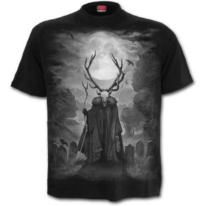 Image of Horned Spirit Mens Large T-Shirt - Black