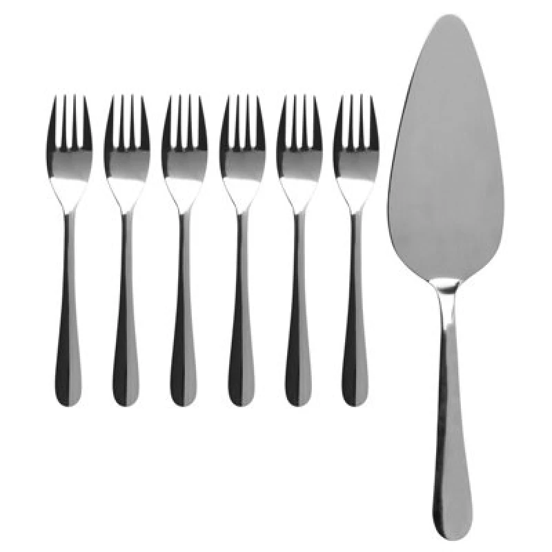Image of Premier Housewares Hallie 7Pc Stainless Steel Cake Set Silver