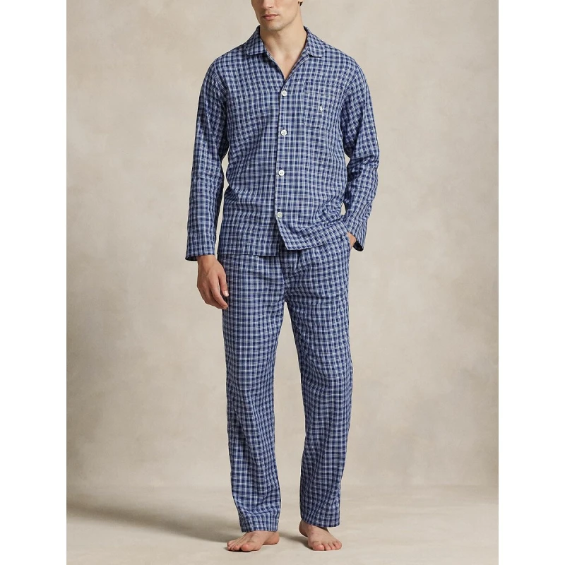 Image of Polo Ralph Lauren Cotton Monogrammed Pyjamas blue Men S;M;L;XL;XS