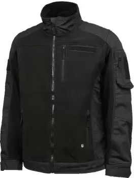 Image of Brandit Ripstop Fleece Jacket, black, Size 2XL, black, Size 2XL