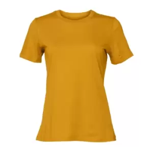 Image of Bella + Canvas Womens/Ladies Jersey Short-Sleeved T-Shirt (L) (Mustard Yellow)