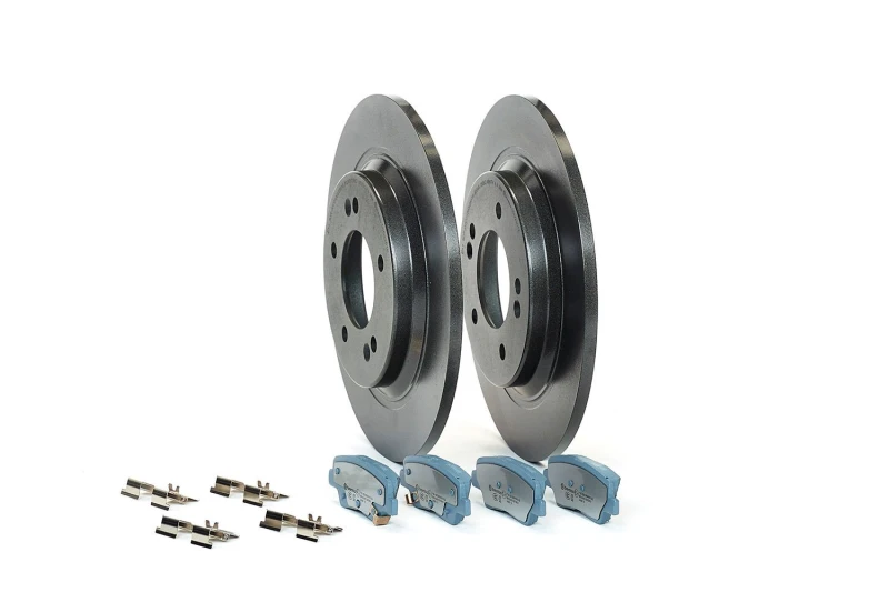 Image of BREMBO KT 08 064 Brake disc and pads set BEYOND LINE - EV without accessories, Brake Disc Type: Solid, with anti-squeak plate Brake Set,disc brakes (