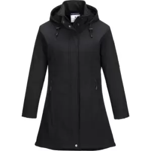 image of Portwest Carla Womens Softshell Jacket Black L