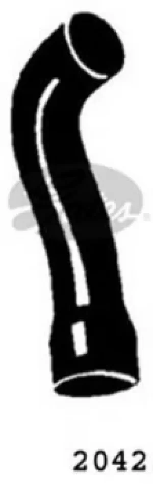 Image of Curved Radiator Hose 230mm X 40 Gates 2042