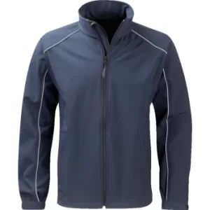 image of SSJM260 Mens 2XL Navy Soft Shell Jacket