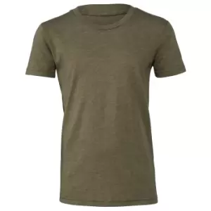 Bella + Canvas Youths Tri-Blend T-Shirt (S) (Olive Triblend)