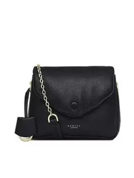 Radley Mallow Street Leather Small Flapover Crossbody - Black