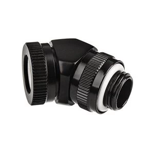 Image of Phanteks 12mm Hard Tube Rotary Fitting 45 G14 Satin Black