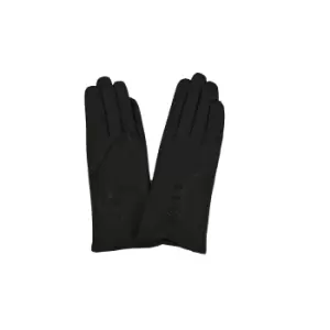 image of Eastern Counties Leather Womens/Ladies 3 Button Detail Gloves (L) (Black)