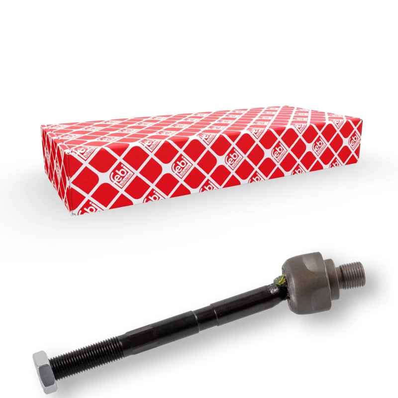 Image of FEBI BILSTEIN 33449 Inner Tie Rod OE Turbo NEW, Front Axle Left, with counter nut Steel Inner Tie Rod (51)