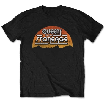 Image of Queens Of The Stone Age - Sunrise Unisex Large T-Shirt - Black