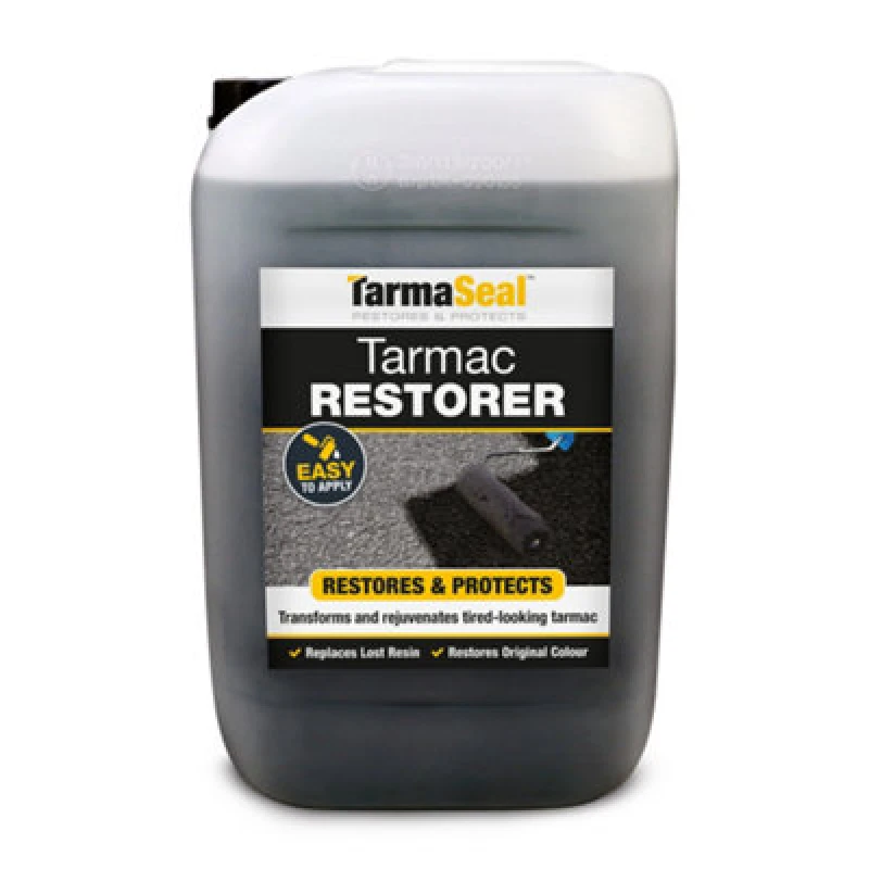 Image of Smartseal Tarmaseal Tarmac Sealer & Restorer, Black, Superior To Tarmac Paint For Driveways, 20L, Black 5.061E+12