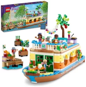 image of LEGO Friends Canal Houseboat Mia's Toy Boat 41702