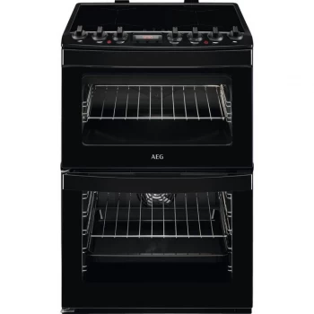 AEG CIB6742ACB Double Oven Induction Hob Electric Cooker