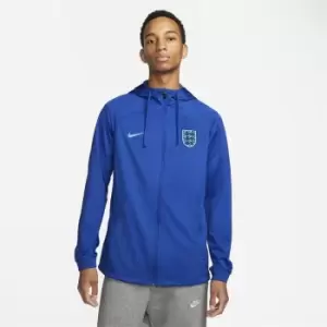 Image of Nike England Track Jacket 2022 2023 Adults - Blue