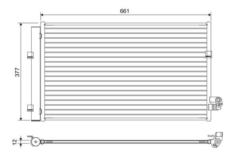 Image of Air conditioning condenser VALEO 822647