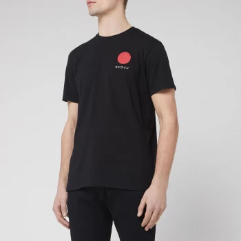 image of Edwin Mens Japanese Sun T-Shirt - Black - S