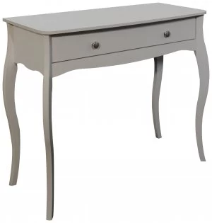 image of Amelie 1 Drawer Dressing Table Desk - Grey